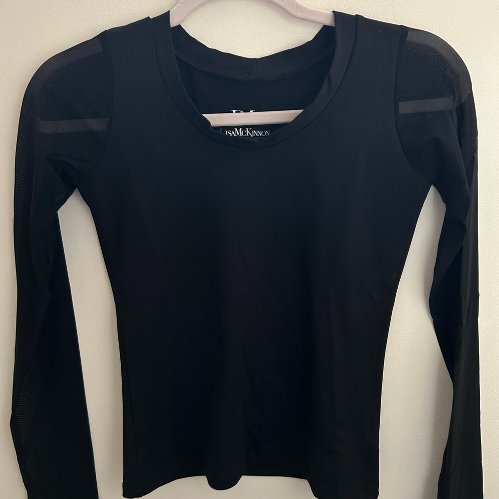 Lisa McKinnon Dance/Figure Skating Mesh Long Sleeve Top
